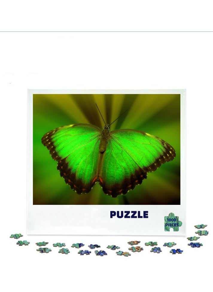 1000-Piece Colorful Butterfly Insect Puzzle for Relaxing Decor