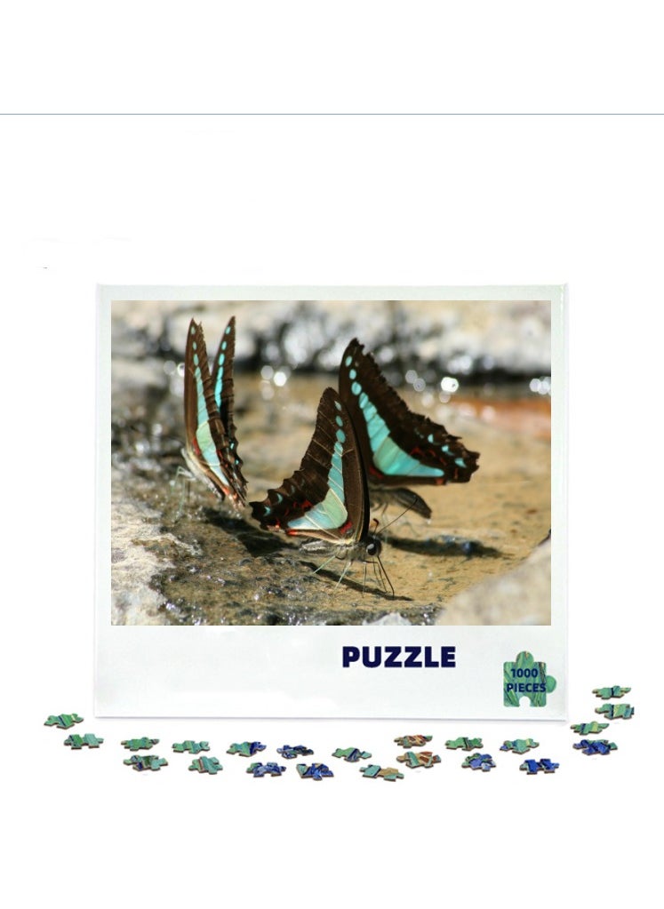 1000-Piece Colorful Butterfly Insect Puzzle for Relaxing Decor