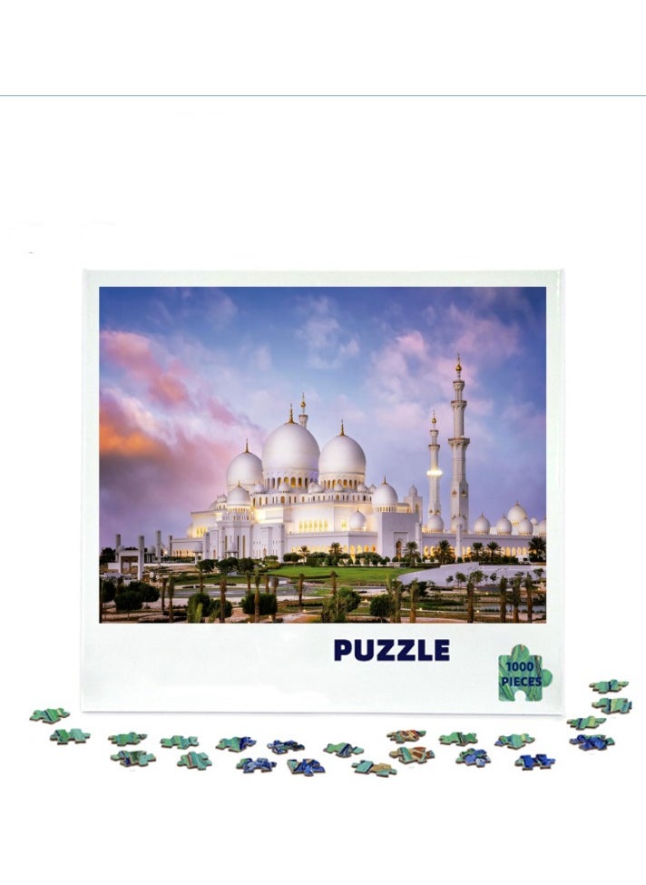 1000-Piece Colorful Cityscape Puzzle for Mind Development