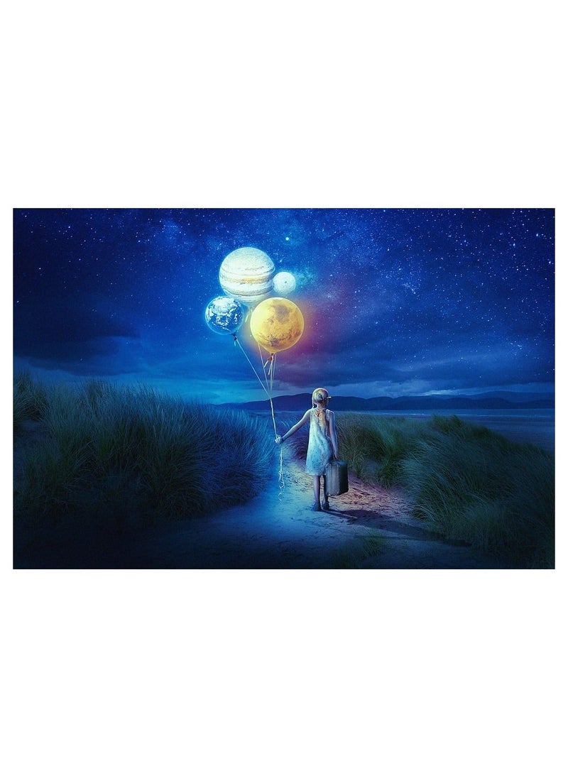 1000-Piece Anime Balloon Girl Landscape Jigsaw Puzzle