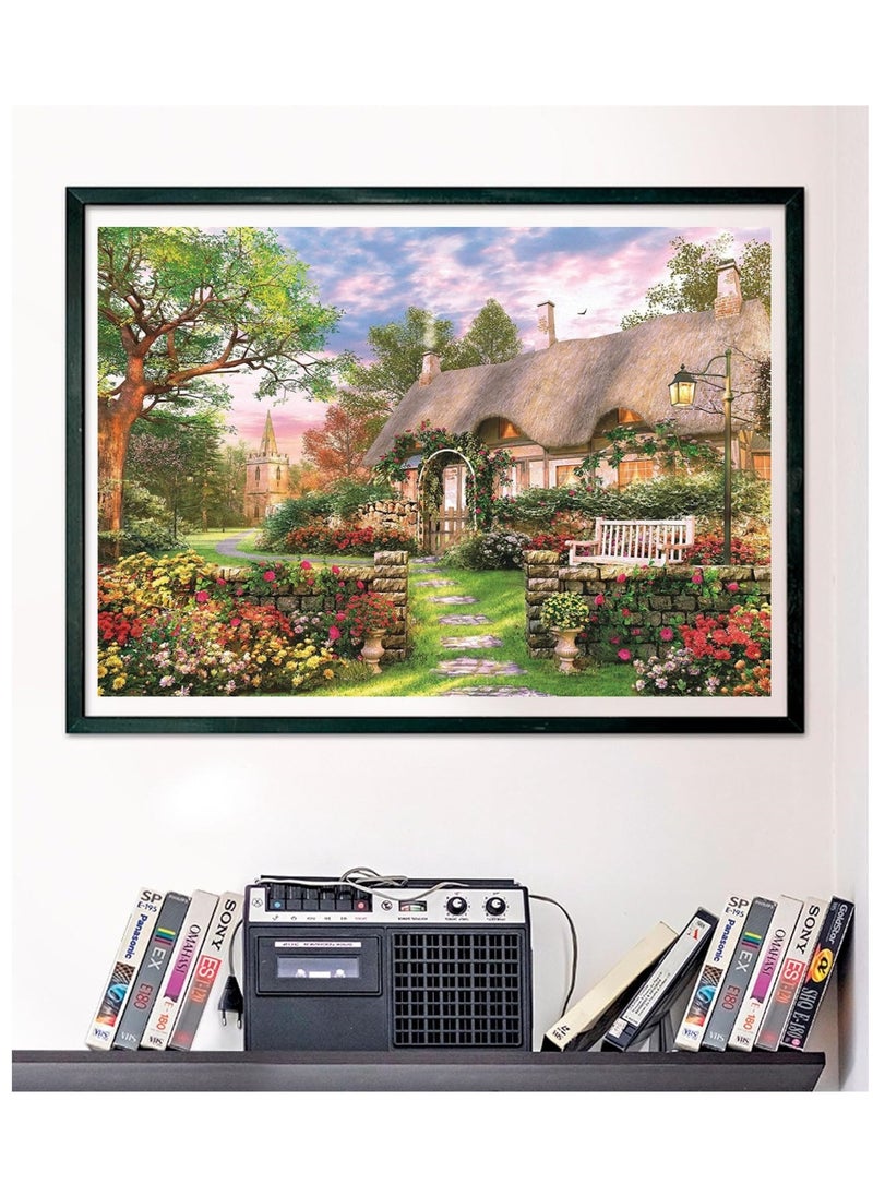 1000-Piece European Garden Scenic Puzzle - A Captivating Mind Challenge