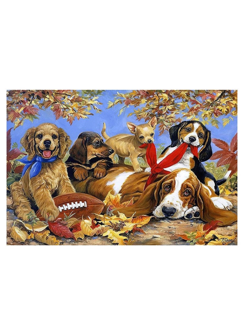 1000-Piece Puzzle of Playful Dogs – Fun and Engaging Dog-Themed Jigsaw Puzzle