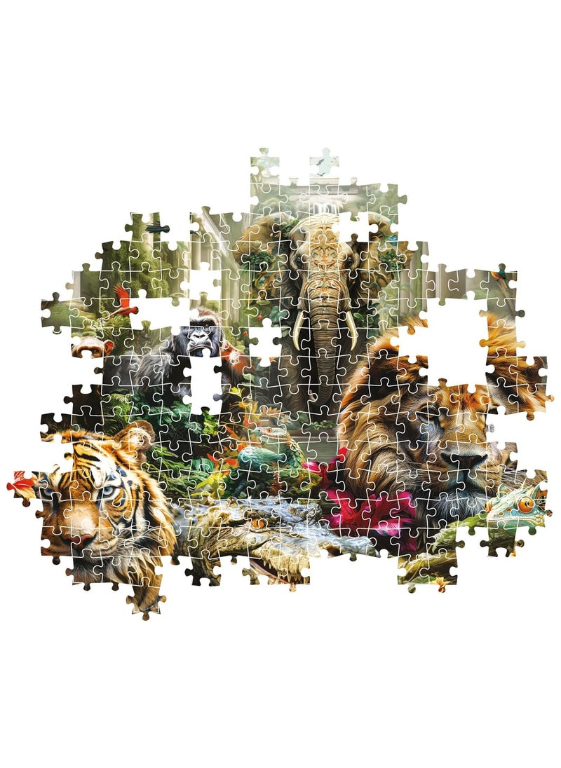 1000-Piece Jungle Animal Mystery Puzzle - Fun and Challenging Brain Teaser