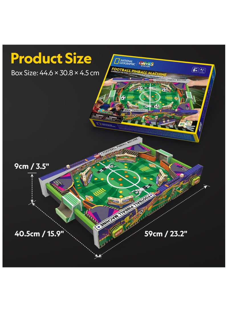 National Geographic 3D Puzzle Football Pinball Machine 117 Pieces | Building Kit | with Booklet | For Adults and Children