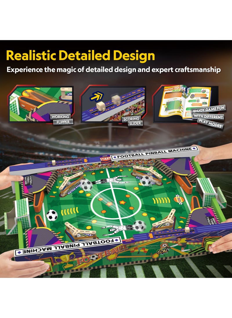 National Geographic 3D Puzzle Football Pinball Machine 117 Pieces | Building Kit | with Booklet | For Adults and Children