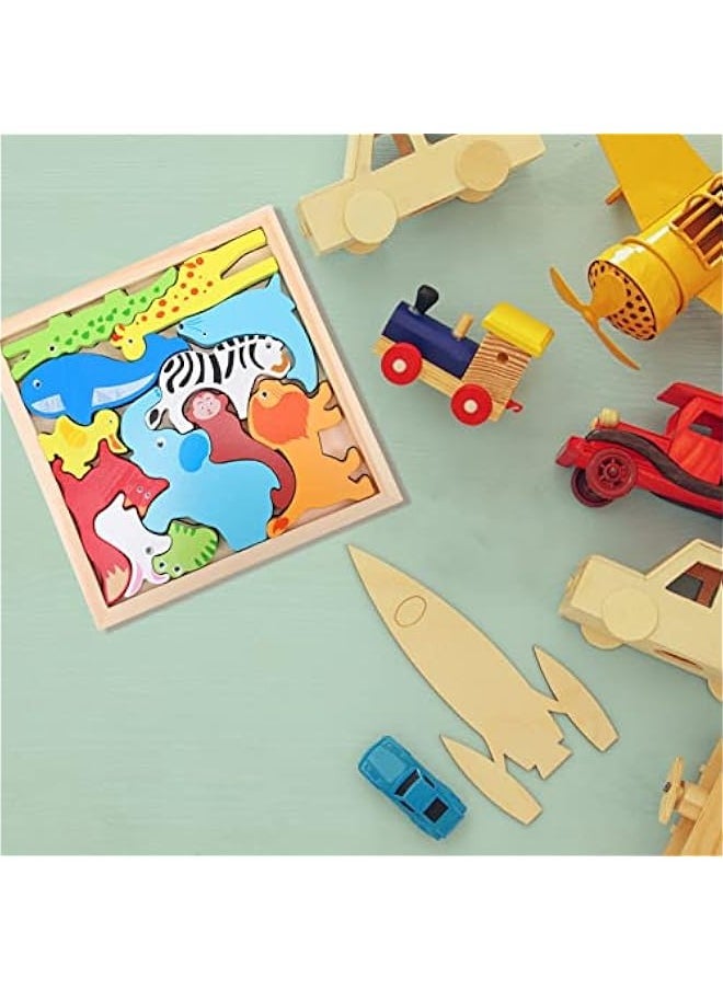 2 Sets Animal Three-Dimensional Puzzle Matching Puzzle for Kids Stereo Puzzle Toy Wooden Puzzle Board 3D Animals Puzzle Toy Wood Jigsaw Wood Animals Puzzle Toy Jigsaw Toy