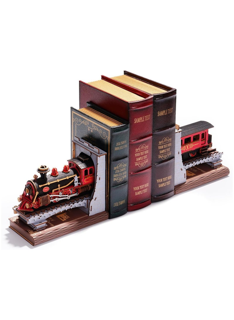 Rolife Century Train DIY Book Nook TGE01 Premium 3D Puzzle Building Kits for Adults & Teens - Decorative Home Décor, Ramadan & Holiday Gift (Eid and Birthday) for Puzzle Enthusiasts, Stress Relief STEM Project