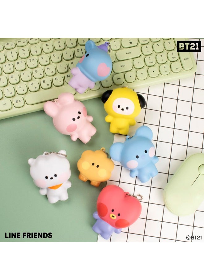 Bt21 Minini Cute Squishu Squishy Toys - Slow Rising Squishy Toy Keychain For Party Favors, Stress Ball, Birthday Gifts, Kawaii Squishy For Kids, Girls, Boys, Adults - Rj