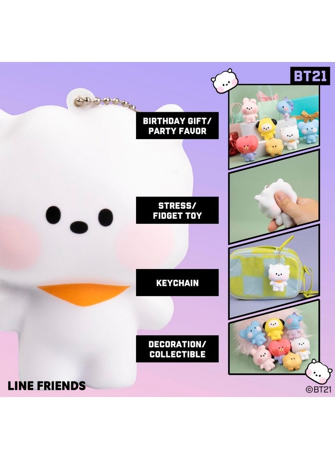 Bt21 Minini Cute Squishu Squishy Toys - Slow Rising Squishy Toy Keychain For Party Favors, Stress Ball, Birthday Gifts, Kawaii Squishy For Kids, Girls, Boys, Adults - Rj