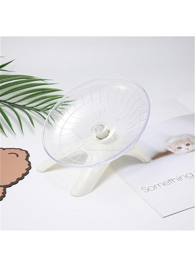 Silent Flying Disc Exercise Wheel for White Hamster Pet Squirrel Mouse Flying Saucer Run