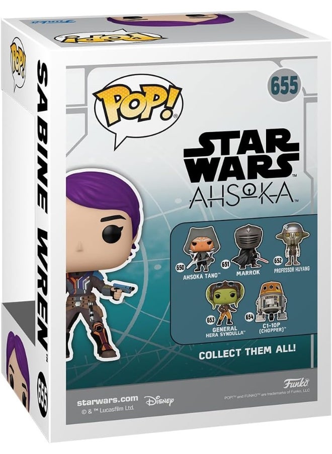 Funko Pop! Star Wars: Ahsoka TV - Sabine Wren - Glow In the Dark - Collectable Vinyl Figure - Gift Idea - Official Merchandise - Toys for Kids & Adults - TV Fans