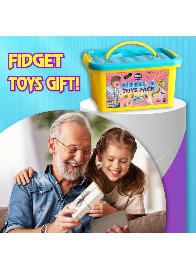 Gift Fidget Box Toys Pack For Kids 3-12, Funkidz Sensory Toys For Boys Girls Age 7-12 Autistic Children In Mystery Storage Portable Box
