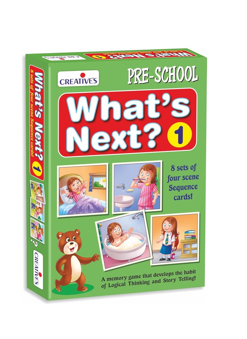 Creative's What's Next -1| A Memory Game to Develop Logical Thinking & Story Telling | Sequence Cards| Pre-School Games | Learning & Educational | What's Next Series for Ages 4 & Up