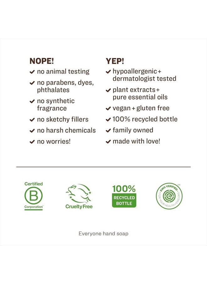 Everyone Liquid Hand Soap, 12.75 Ounce (Pack of 1), Lavender and Coconut, Plant-Based Cleanser with Pure Essential Oils