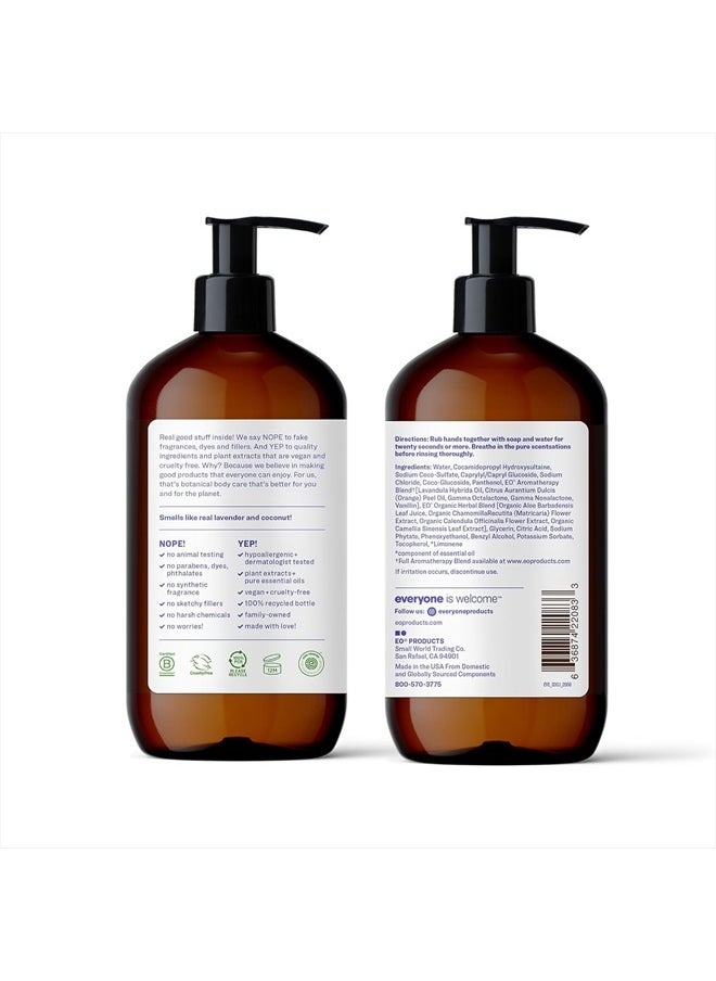 Everyone Liquid Hand Soap, 12.75 Ounce (Pack of 1), Lavender and Coconut, Plant-Based Cleanser with Pure Essential Oils
