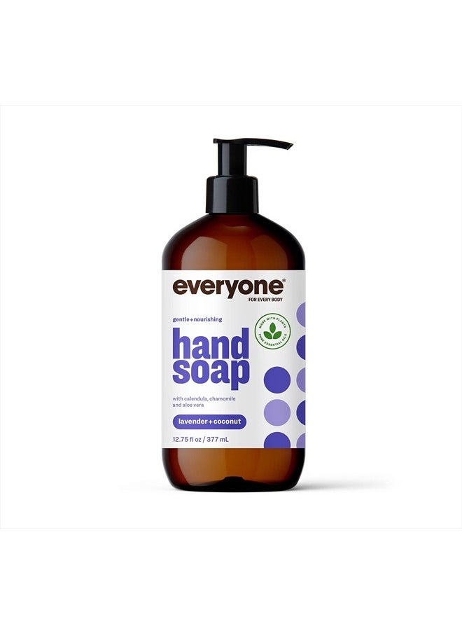 Everyone Liquid Hand Soap, 12.75 Ounce (Pack of 1), Lavender and Coconut, Plant-Based Cleanser with Pure Essential Oils