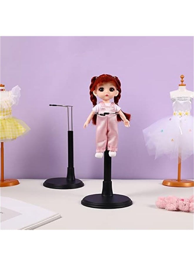 9 Inch Doll 2 Pcs Doll Support Stand Black Doll Brackets Doll Holder Figures Adjustable Display Rack Action Figure Stand Doll Rack Display Bracket Doll Holder Organizers for Home Shop Dolls