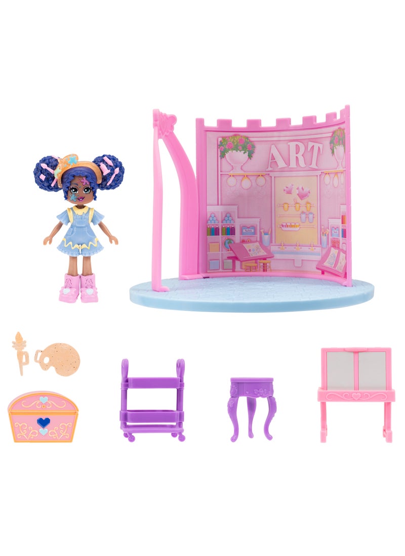 Royale High Mini Playset 3-Inches, Assorted 1 Piece (Style & Color May Vary) | Exclusive Virtual Item Code Included | Collectable Figure | Fashion Doll | For Fans, Gamers & Collectors! | Official Licensed Product