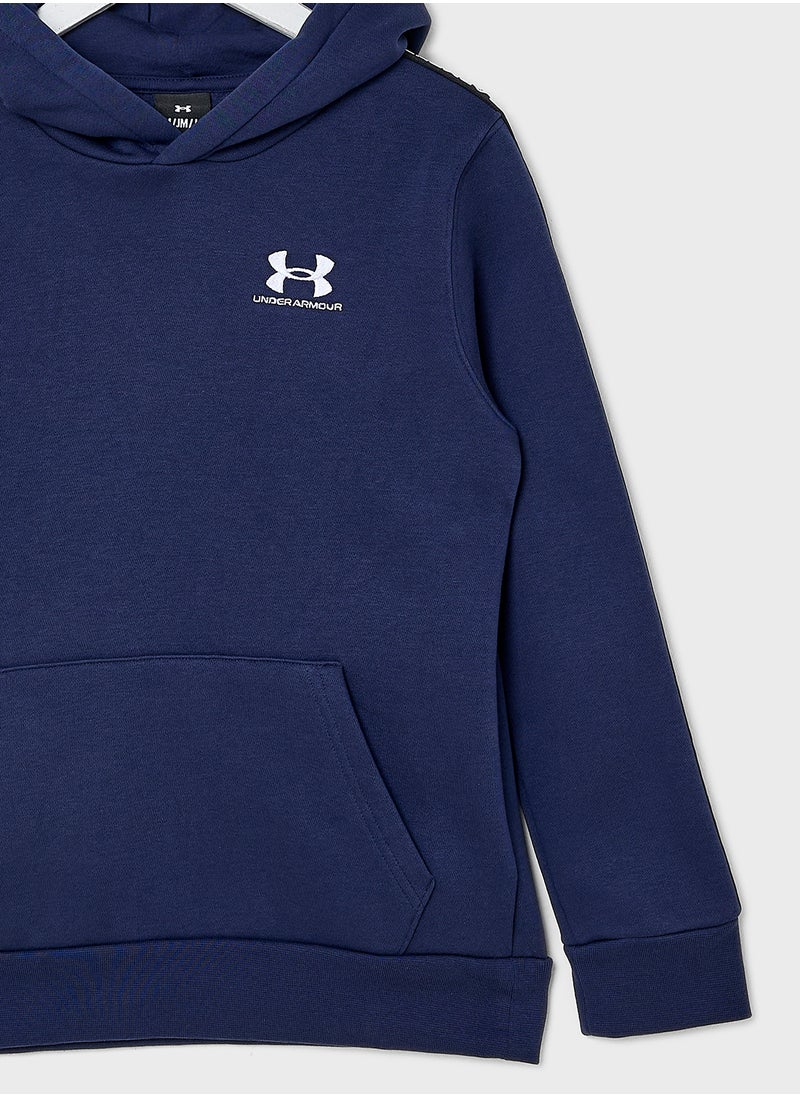 Boys' UA Icon Fleece Taping Hoodie