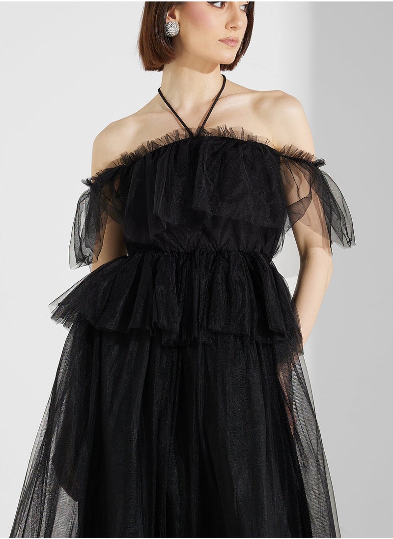 Ruffled Maxi Dress