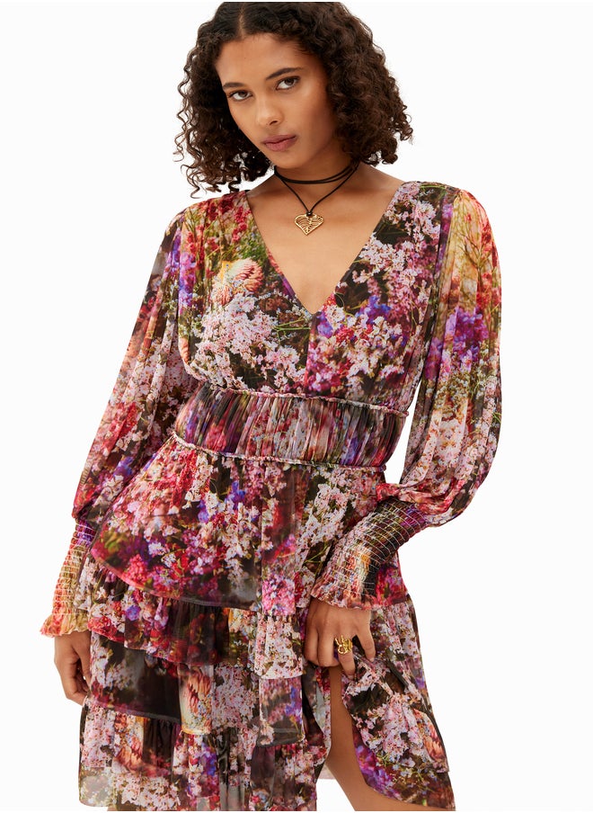 Floral Tiered Dress