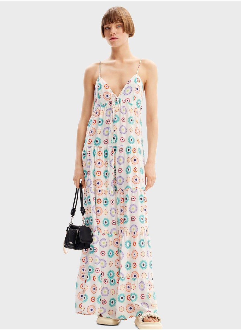 Floral Print Maxi Dress
