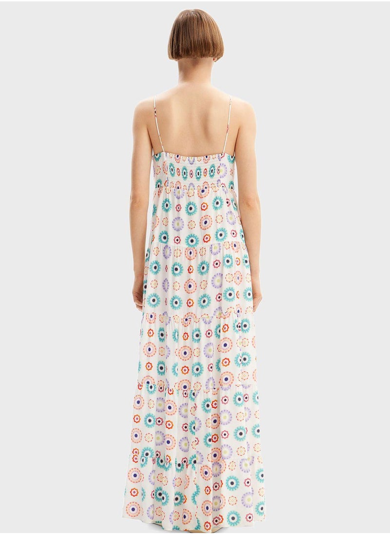 Floral Print Maxi Dress