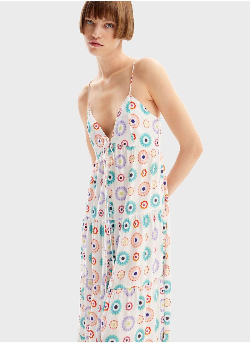 Floral Print Maxi Dress