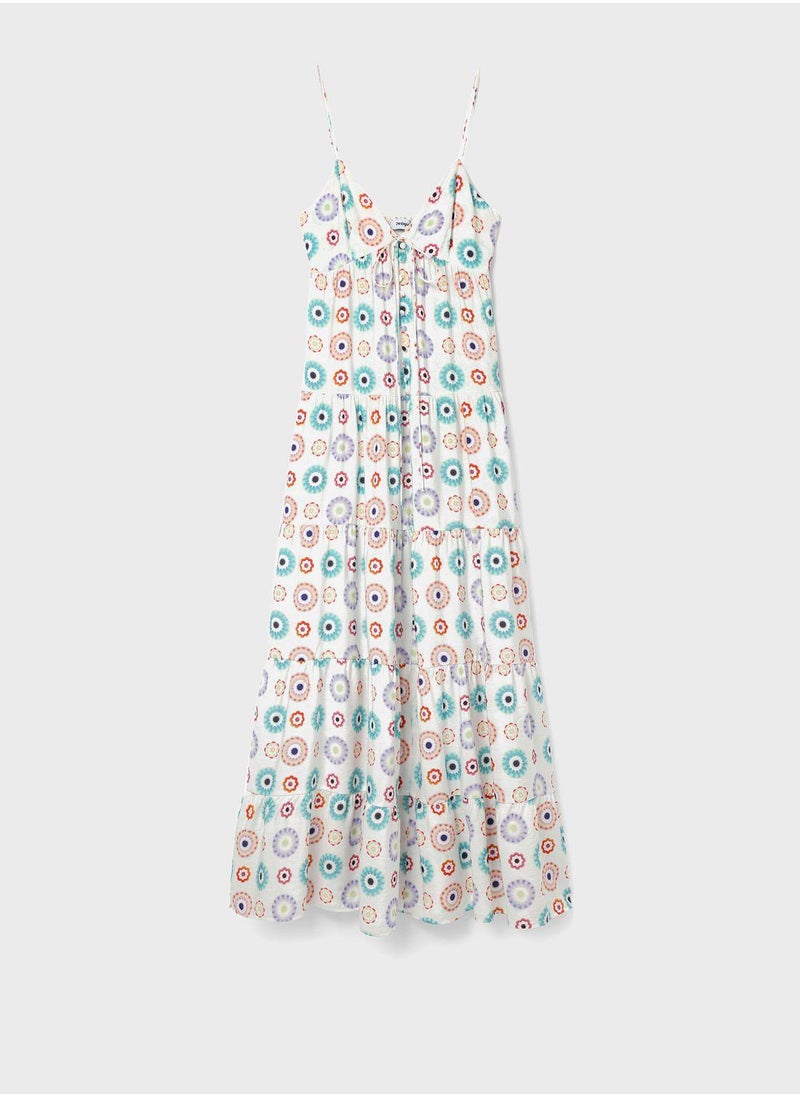 Floral Print Maxi Dress