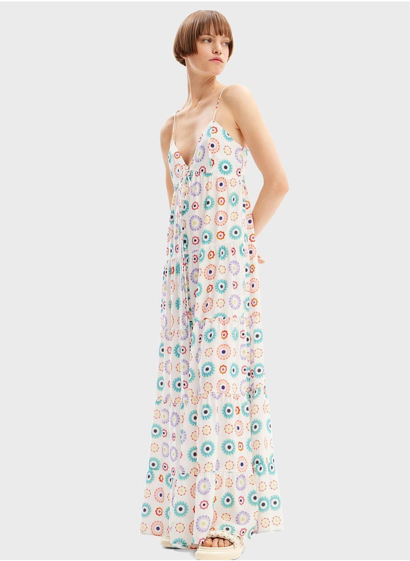 Floral Print Maxi Dress