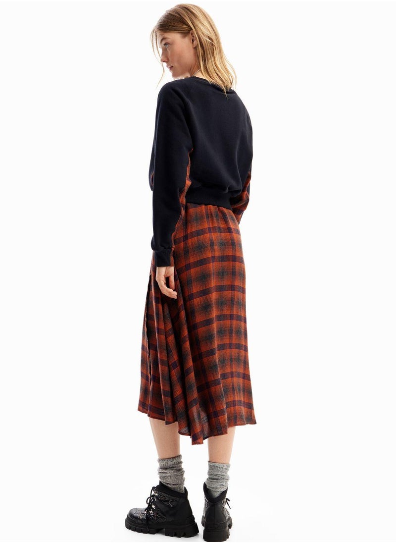 Plaid Knit Dress