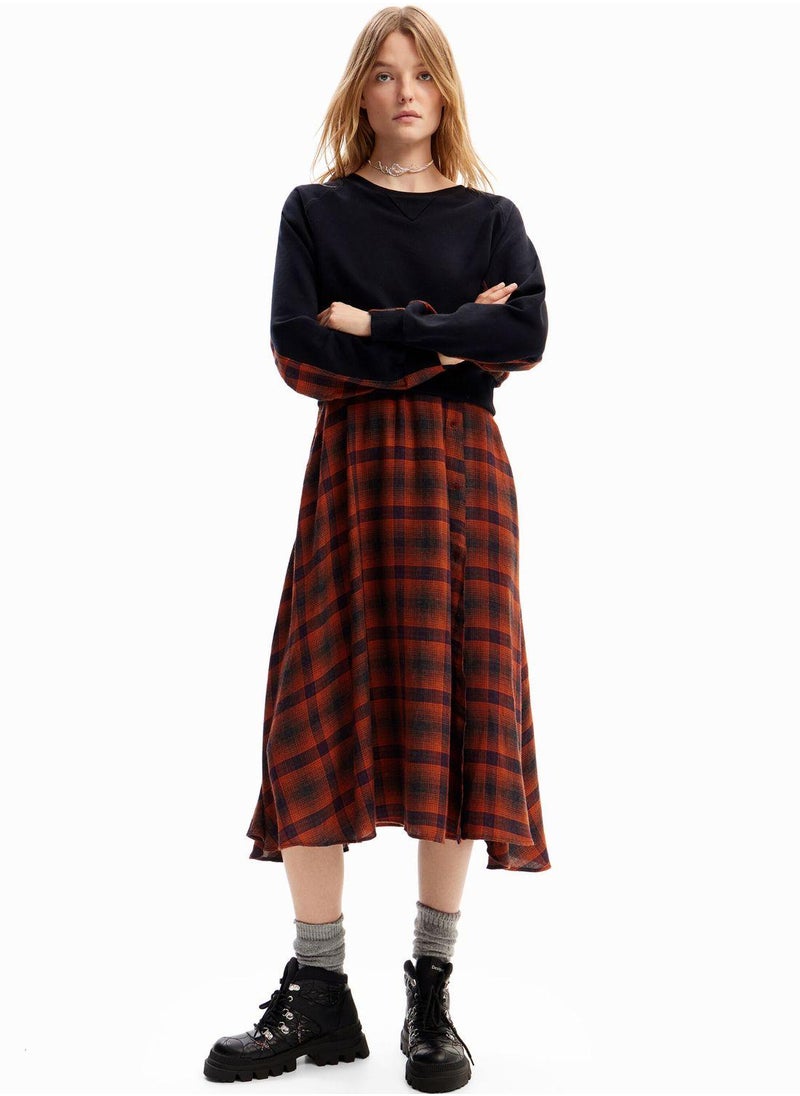 Plaid Knit Dress
