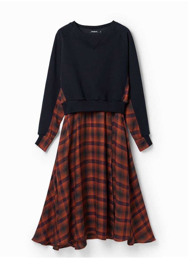 Plaid Knit Dress