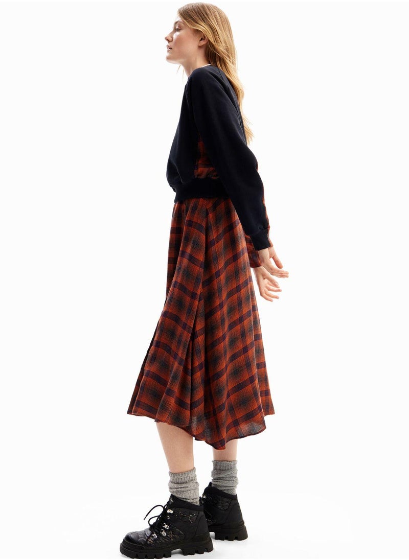 Plaid Knit Dress