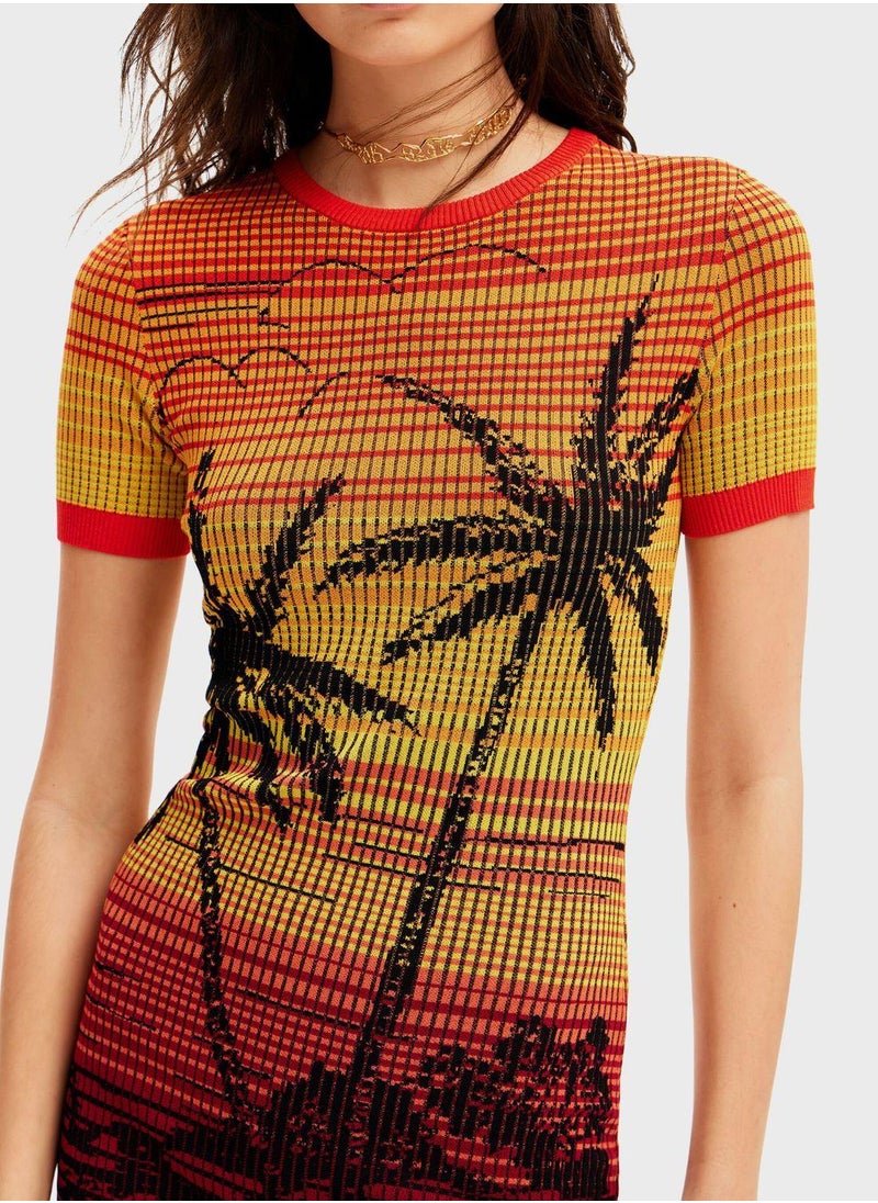 Sunset Knit Dress