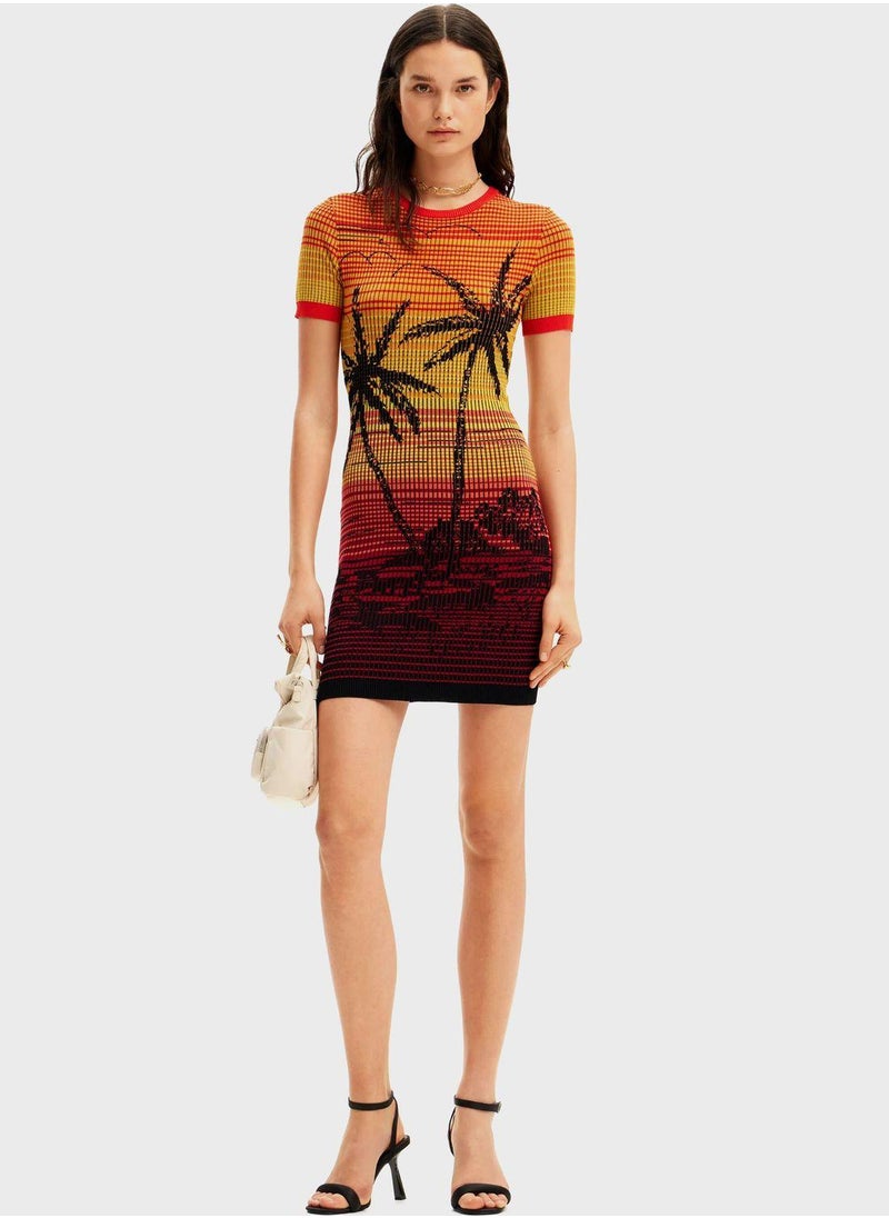 Sunset Knit Dress