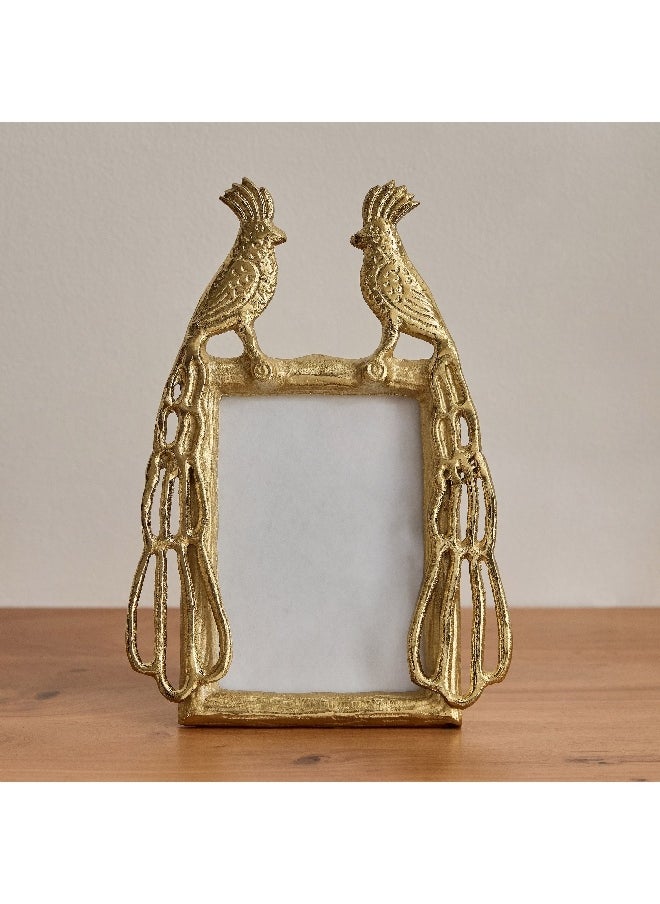 Popin Aluminium Decorative Peacock Photo Frame 29 x 22 x 2 cm