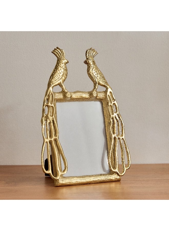 Popin Aluminium Decorative Peacock Photo Frame 29 x 22 x 2 cm