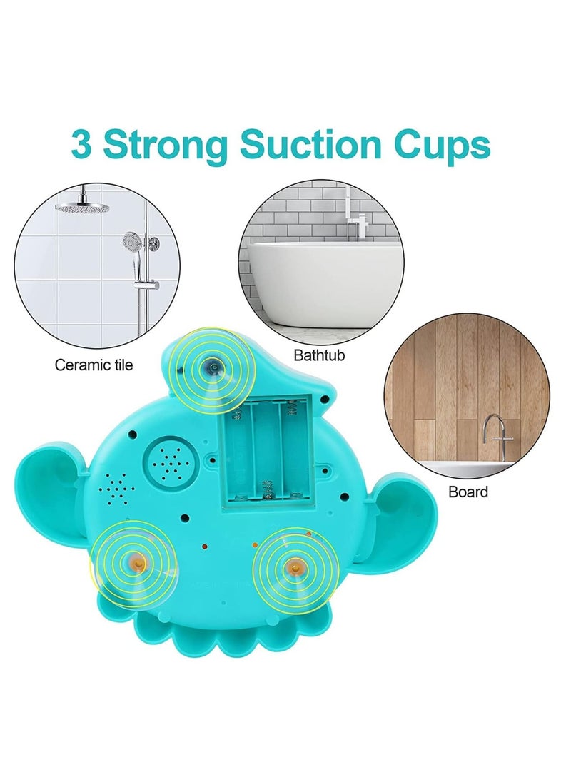Baby Bath Toys Bubble Machine, 1000+ Bubbles Per Minute with Nursery Rhymes, Automatic Octopus Bubble Maker Bath Toys for the Bathtub for Toddlers Babies Boys Girls