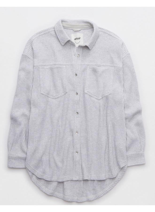 Fave Waffle Button Down Shirt