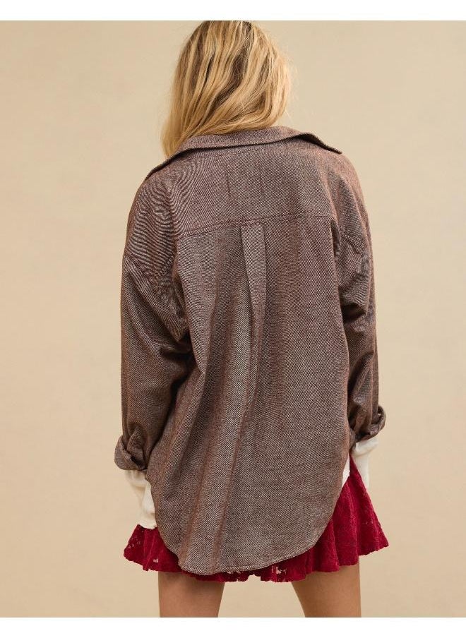 Aerie Anytime Fave Twill Shirt