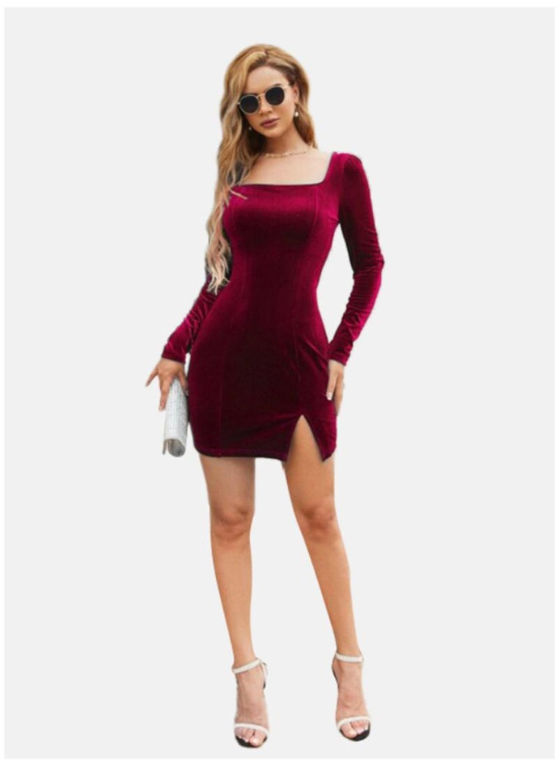 Velvet Mini Dress
