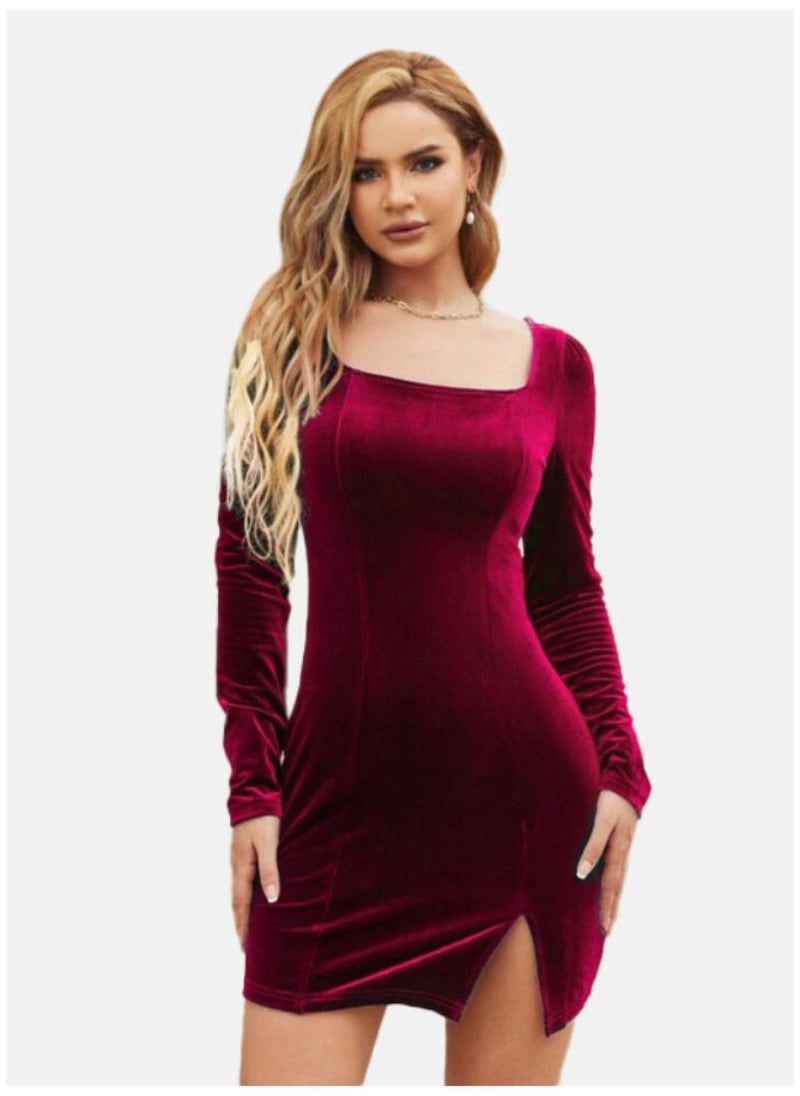 Velvet Mini Dress