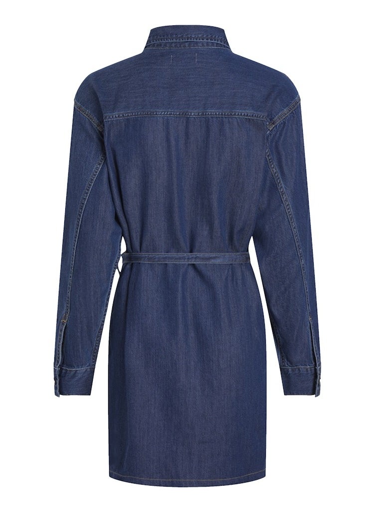 Belted Denim Dress