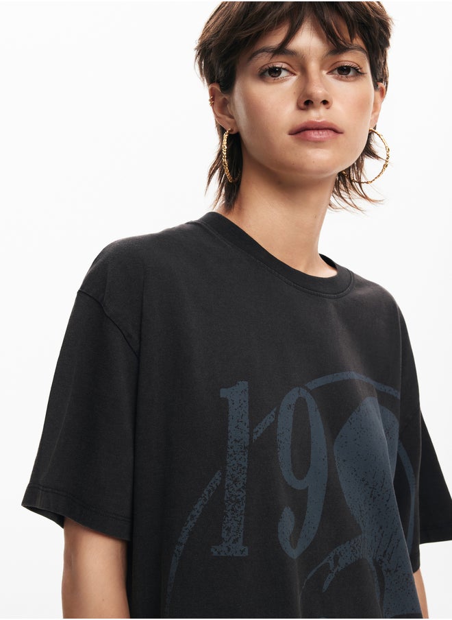 Oversized Graphic Dress