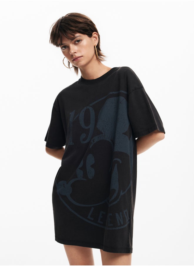 Oversized Graphic Dress