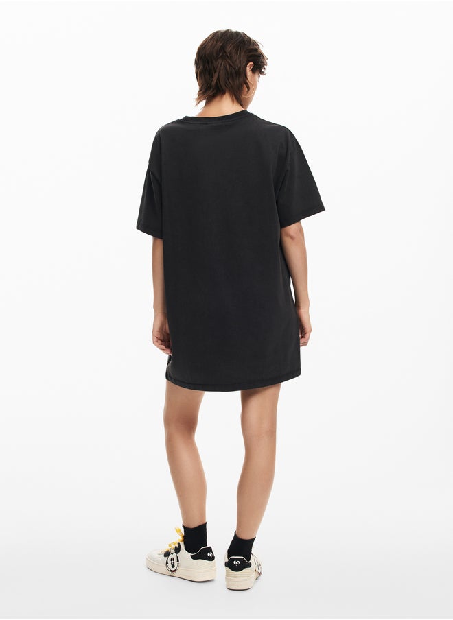 Oversized Graphic Dress