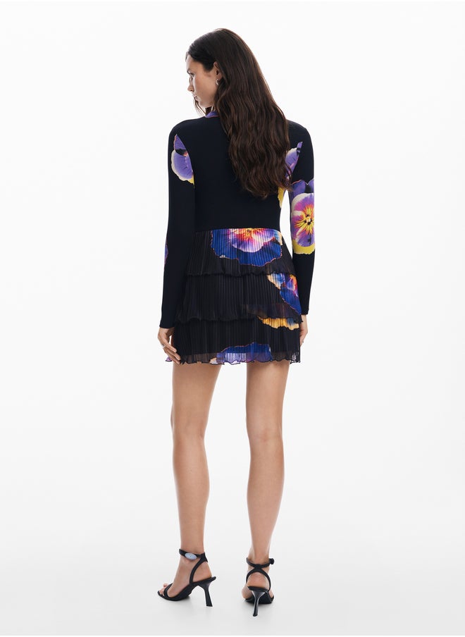 Floral Pleated Dress