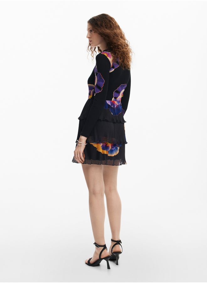 Floral Pleated Dress
