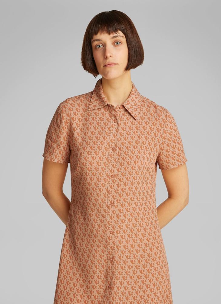 Collared A-Line Dress